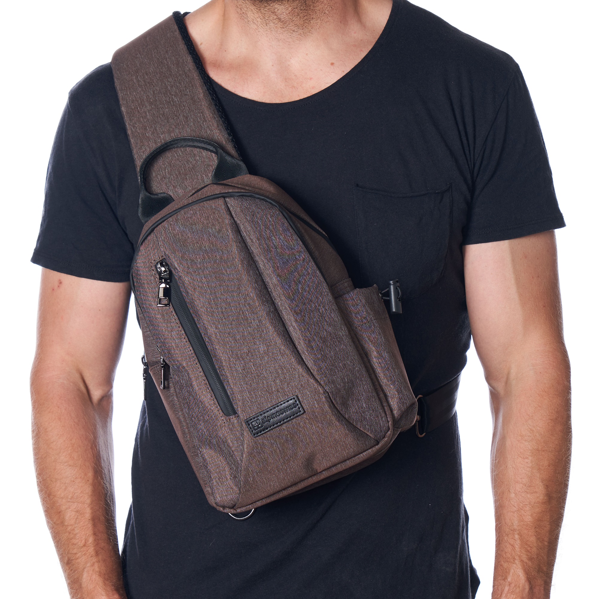 Alpine Swiss Sling Bag Crossbody Backpack Chest Pack Casual Day Bag Shoulder Bag