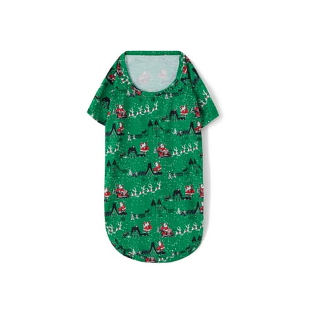 

ZIYIXIN Family Matching Christmas Pajamas Santa Claus Letter Print Long Sleeve T-Shirt + Elk Print Pants