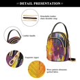 thumbnail image 5 of Women's Crossbody Handbags Shoulder Handbag Multi Pocket Crossbody Bag Yellow and Red Abstract Painting, 5 of 7