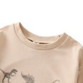 thumbnail image 4 of BULLPIANO Baby Girl Boy Crewneck Sweatshirt One Piece Romper Long Sleeve Dinosaur Print Bodysuit Christmas Outfit Fall Clothes, 4 of 7