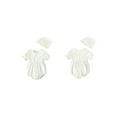 thumbnail image 3 of Aojekbee Baby Girl 2Pcs Summer Outfits Short Sleeve Doll Collar Button Front Romper with Bonnet Set Infant Clothes, 3 of 10