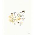 thumbnail image 2 of York, Leah 12x14 White Modern Wood Framed Museum Art Print Titled - Bees and Botanicals III, 2 of 4