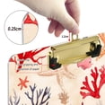 thumbnail image 6 of FORMRS Acrylic Clipboard with Low Profile Clip Standard A4 Letter Size, 12.5" x 9", Retro Starfish, 6 of 8