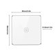 thumbnail image 4 of Tuya ZigBee Light Smart Switch Home Office Control táctil inalámbrico Interruptor de lámpara WiFi Panel de control inteligente, Blanco, 1 unidad Inevent EL001893-01B, 4 of 7