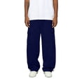 thumbnail image 2 of Mens Wide Leg Cargo Baggy Sweatpants Casual Solid Color Wide Leg Pants with Adjustable Ankle Drawstring, 2 of 5