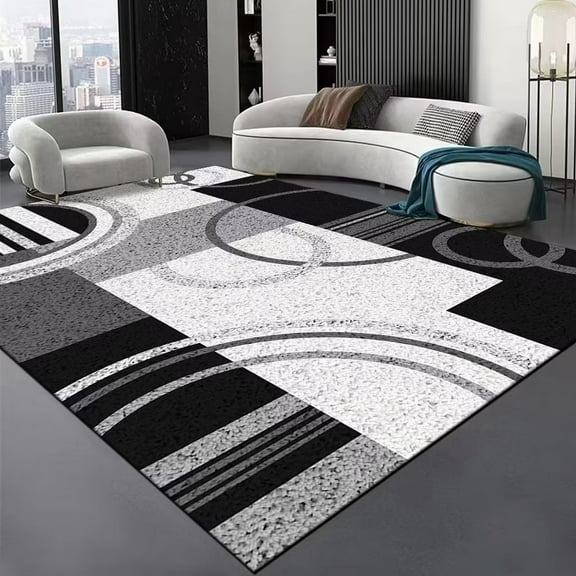 Minimalism Geometry Carpet Living Room Household Luxury Grey Bedroom Floor Mats Lounge r Area Rug Washable Coffee Tables Mat