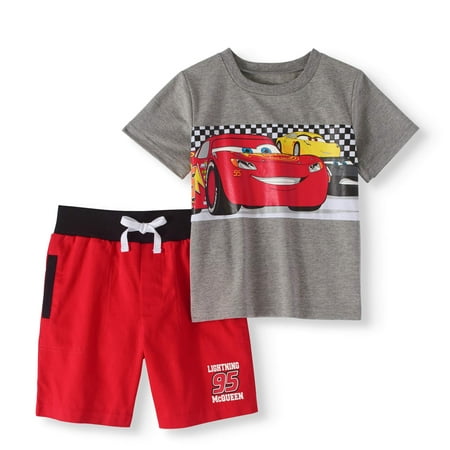 Cars Toddler Boy T-shirt & French Terry Shorts 2pc Outfit