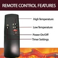 thumbnail image 4 of Cambridge Callisto 35" Wall-Mount Electronic Fireplace with Curved Panel and Realistic Logs, 4 of 7