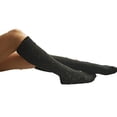 thumbnail image 3 of Lian LifeStyle Women's 1 Pair Exceptional High Crew Wool Socks Non Slip, Cozy and Cool HR1412 Size 6-9 (Black), 3 of 4
