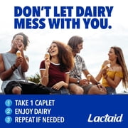 Lactaid Fast Act Caplets for Lactose Intolerance, Lactase Supplements, 96 Count