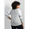 thumbnail image 2 of Avenue Women's Plus Size Splice Sleeve Color Top, 2 of 2