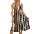 thumbnail image 7 of Alkepwun Midi Dresses for Women Floral-Print Round-Neck Sleeveless Pleated Waist-Cinched Ankle-Length Dress Lightweight Breathable Flowy A-Line Maxi Sundress for Beach, 7 of 7