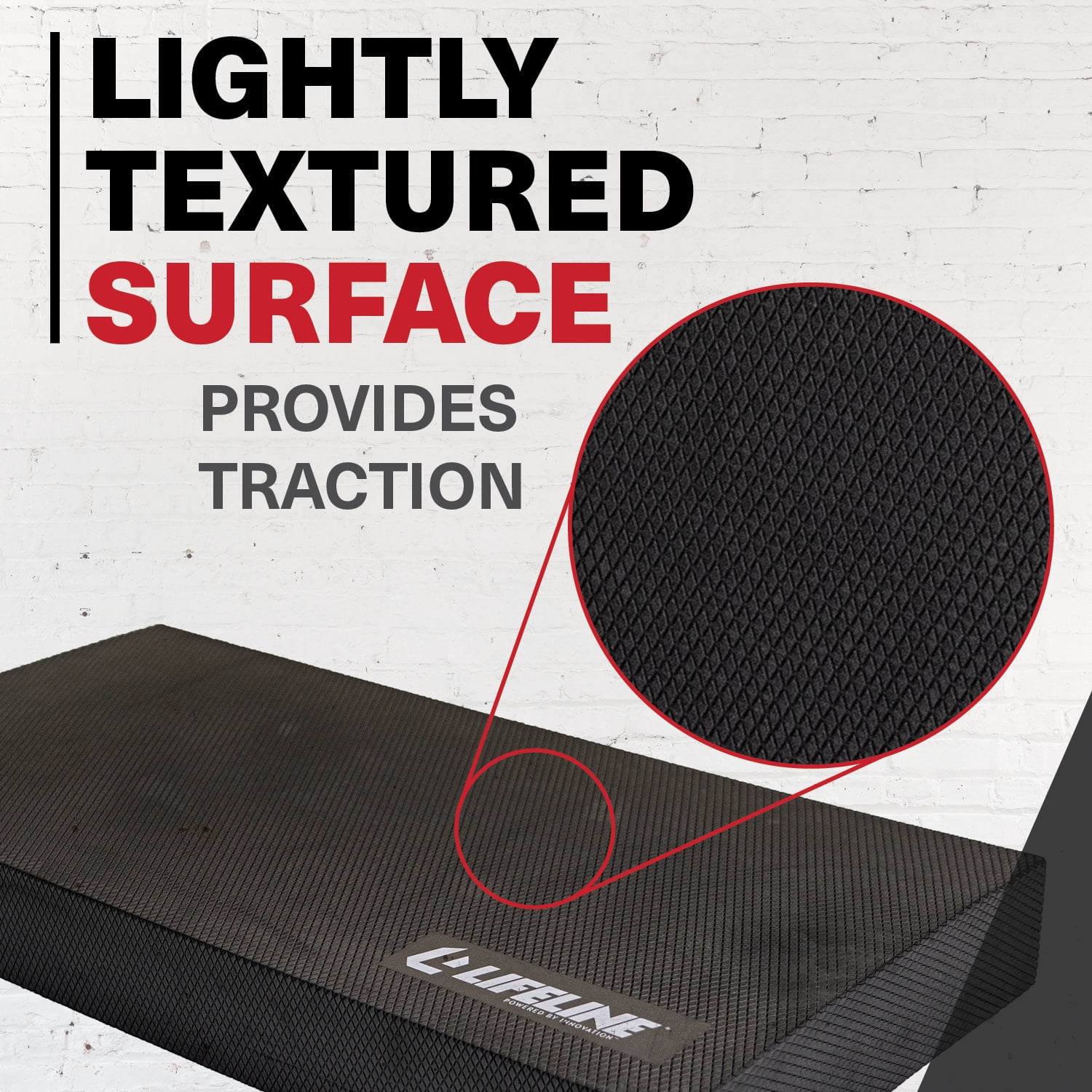 Lifeline Fitness Balance Board - Exercise Equipment for Home Gym - Workout Mat, Kneeling Mat