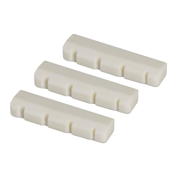 Bass Bone Bridge Saddle and Nut For 4 String Bass Guitar Pack of 3