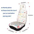 thumbnail image 4 of Pofeuu Summer Rabbit Print Automotive Car Seat Covers Flat Cloth Full Set Seat Covers,Car Seat Covers front seats for Cars Trucks and SUVs(Two packs), 4 of 7