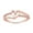 Pink, variant on White Cubic Zirconia Heart Promise Ring in 14k Rose Gold over Sterling Silver-10