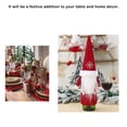 thumbnail image 5 of BrowQuartz Xmas Wine Bottle Cover Faceless Old Man Clothes Glass Protective Hat Winebottle Sleeve Dining Table Party Wedding Decoration Gray, 5 of 6
