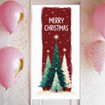 thumbnail image 5 of Decorative Design Christmas Banner Colorful Trees Holiday Decoration for Winter Party Home Decor Celebration, 5 of 9