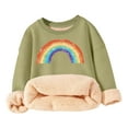 thumbnail image 1 of Aocisk Chandail pour Enfants Coupe Ample Décontractée Motif Arc-en-Ciel Chaud Col Rond Manches Longues pour Automne Hiver Style et Usage Quotidien GN2 7-8 Ans, 1 of 4