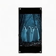 thumbnail image 2 of Halloween Ghost Door Cover, Spooky Halloween Door Curtain Wall Decor, Fabric Door Hanging Backdrop for Halloween Party, Scary Ghost Door Decor for Home Indoor Outdoor, 35 X 72 in, A, 2 of 6