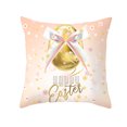thumbnail image 1 of Clearance! Delayuji Pillow Case Happy Easter Pillow Case Polyester Printed Sofa Throw Cushion Home Decor One Size Multi-Color, 1 of 1