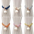 thumbnail image 1 of Curtain Tieback Non-slip Elastic Polyester No Hooks Needed Drapery Holder for Bedroom, 1 of 7