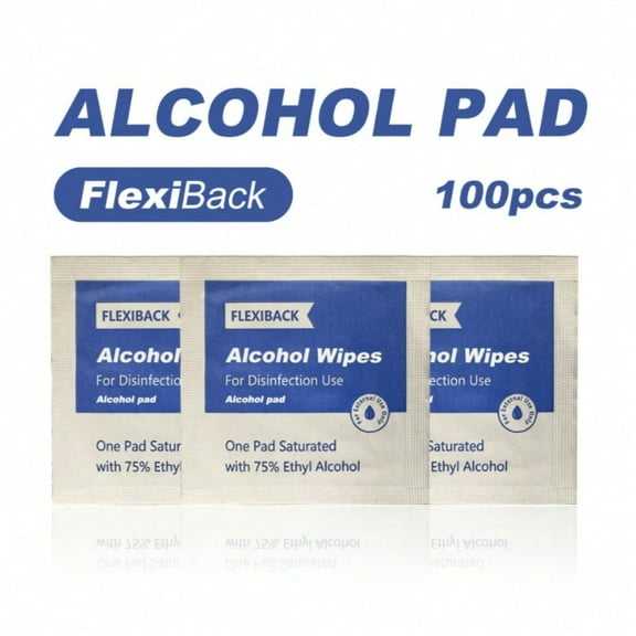 Multipurpose Cleaning for Hands & Surfaces, Ideal for Work, School & Travel Essentials - 100 Count Individually alcohol pads