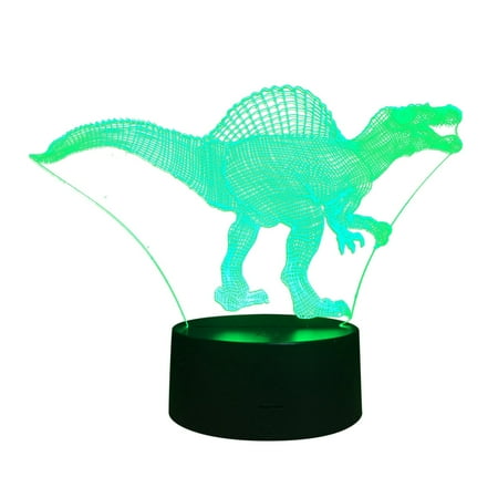 

Wovilon Desk Lamps For Home Office Led Desk Lamps Children 3D Dinosaur Night Light 7 Color Variations Usb Dinosaur Night Light Children S Birthday Gift Home Decoration