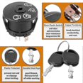 thumbnail image 5 of Starter Ignition Switch W/ 2 Keys Fit For John Deere X100 Series Tractor X300 X304 X310 X320 X324 X330 X340 X350 X354 X360 X370 X380 X384 X390 X500 X5, 5 of 5