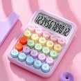 thumbnail image 5 of 1pc Keyboard Calculator Office 12-digit Mechanical Calculator Cute Candy Color Calculator Desktop Stationery, 5 of 9