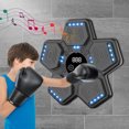 thumbnail image 3 of Máquina Boxeo Con Música para Ejercicio Físico Música Boxeo Entrenamiento Boxeo Juguete Boxeo en Casa Objetivo Pared (negro Con Guantes), 3 of 9