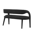 thumbnail image 4 of Modway Pinnacle 20" Upholstered Boucle Fabric Accent Bench in Black, 4 of 9