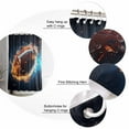 thumbnail image 3 of Sport Football Shower Curtain, 72" x 72", with Fire Waterproof Bathroom Curtain Washable Shower Curtain Set with 12 Hooks, 3 of 6