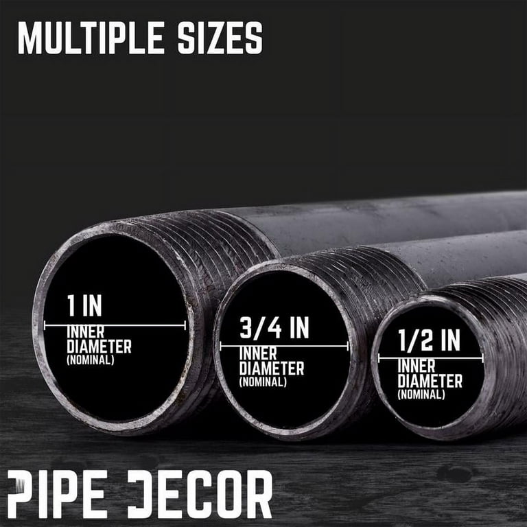 STZ Black Steel Pipe Nipple 3/4 inch x 36 inch