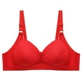 thumbnail image 1 of FhsagQ Bra Bras for Women Plus Size Crotchless Womens Full Coverage Non Padded Comfort Bra Plus Size Womens Bras Fish Net Red Bras for Women Crotchless Red C, 1 of 7