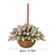 thumbnail image 3 of Colgante de Cesta de Flores Xihbxyly Madera 8 cm, 3 of 6