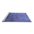 thumbnail image 2 of Ahgly Company Machine Washable Indoor Round Oriental Blue Industrial Area Rugs, 5' Round, 2 of 4