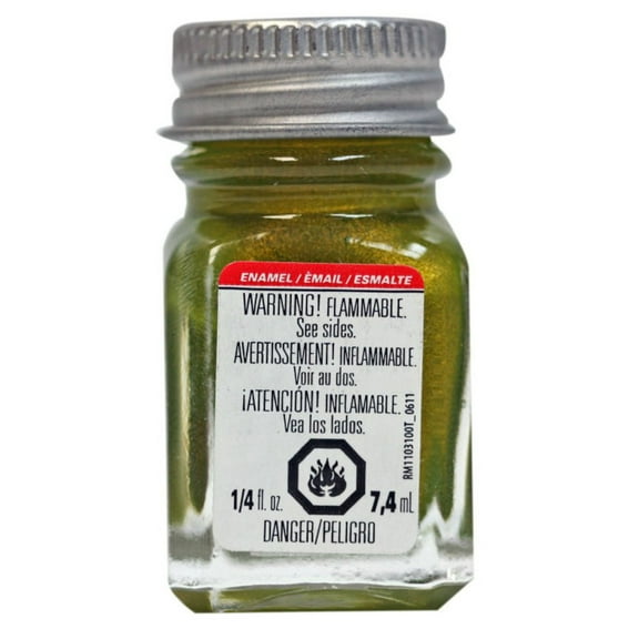 Testors Enamel Paint, .25 oz., Gold Metal Flake