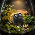 thumbnail image 5 of Mini Owl Ornament Crystal Gravel Handcrafted Figurine, Unique Stylish Compact Versatile Accent Decor Piece, Sentimental Gift Trinket for Interior Living Space Automobile Interior Display, 5 of 7