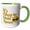 Green/White, variant on 3drose, Image of Emoji with Text of Its Okay to Hold Space, 11oz Two-tone Red Mug