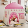 thumbnail image 3 of Kids Toy Tent Including Star Lights And Balloons, Boys And Girls Play Tent, Princess Theater, Indoor Pink Castle Fantasy Fairy Tale Tent, Birthday Holiday Gift, Safe Material, 3 of 7