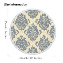 Yika Beach Blankets Beach Towel Round Printed Microfiber Beach Towel Super Lightweight Colorful Bath Towel Sandproof Beach Blanket Beach Mat Multi-Purpose Towel For Tr