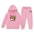 thumbnail image 4 of YAYUBA 67 Girls 2 Piece Outfits Tracksuit Christmas Graphic Drop Shoulder Hoodie Sweatshirt and Sweatpants Joggers Set with Pockets, 4 of 4