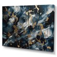 thumbnail image 2 of Designart "Black Minimalims Enchantment" Abstract Marble Wall Art Print, 2 of 5