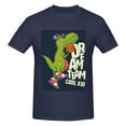 thumbnail image 4 of Bingfone Dinosaur Basketball Player Men'S Loose Fit Short-Sleeve Pocket T-Shirt, 4 of 7