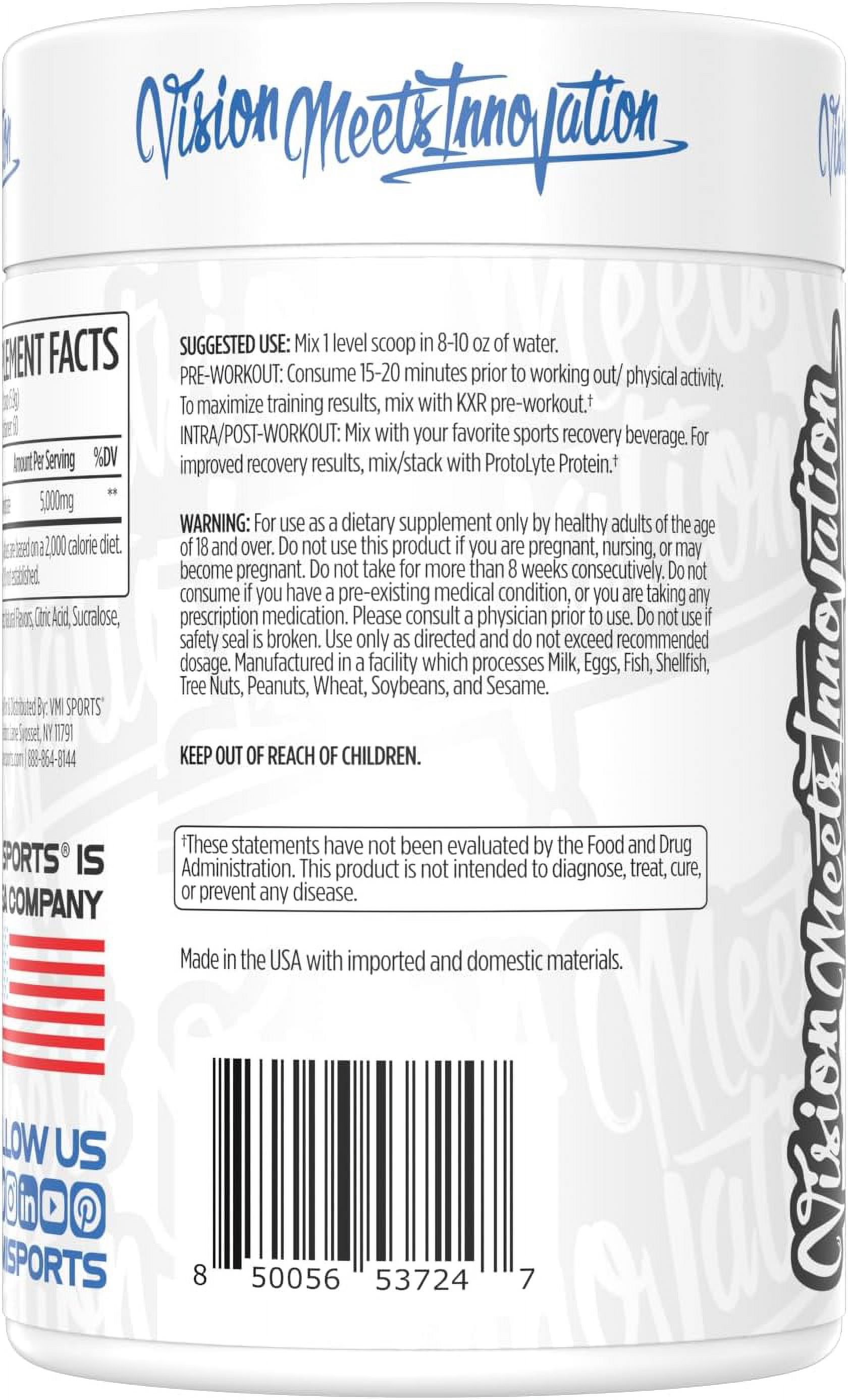 Creatine Monohydrate Patriot pop 60 serving