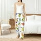 thumbnail image 4 of Balery Orange Green Avocado Pantalones de pijama para mujer, pijamas ultraligeros, pantalones de estar por casa-Small, 4 of 6