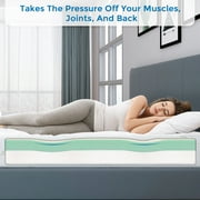 King Mattress,8 inch Green Tea Gel Memory Foam Mattress in a box, Medium Firmness Mattresses with Bamboo Knit cover, Made in USA