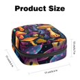 thumbnail image 2 of Sanitary Napkin Storage Bag, Bright Psychedelic Mushrooms Portable Menstrual Pad Bag for Teen Girls Store Panty Liners Tampons Sanitary Pads for Women Ladies, 2 of 6