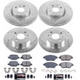 thumbnail image 3 of PowerStop Front and Rear Z23 Evolution Sport Carbon-Fiber Ceramic Brake Pad and Drilled & Slotted Rotor Kit Fits: FIAT Select Models K6427, 3 of 10